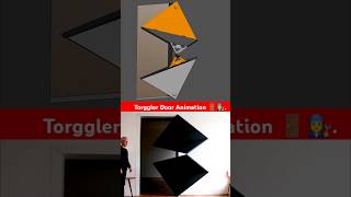 Torggler door animation 🚪👩‍🔧 3dmodeling animation mechanical cad 3d 🔥 [upl. by Ailet750]