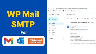 Setup WP Mail SMTP for Contact Form for Gmail Outlook amp Webmail [upl. by Adnilasor858]