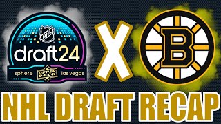 THE DRAFT THAT CHANGED IT ALL Boston Bruins NHL Draft Recap  Jakub Lauko Trade Analysis [upl. by Zednanref364]