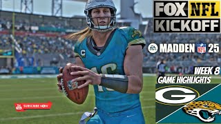 Packers 34 vs Jaguars 61 week 8 Gane highlights with QB cadence Madden 25 [upl. by Ellehcsor]