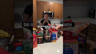 Reorganize your pantry 🗣️🤭 vlog kitchen lifestyle aesthetic cleaning minivlog [upl. by Alekram206]