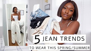 ZARA SPRING TRENDS 2020  5 Jean Trends to wear this SPRINGSUMMER [upl. by Ainitsirhc]