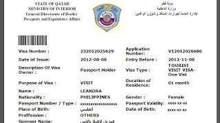 check Qatar visa approval status and tracking online new [upl. by Redleh]