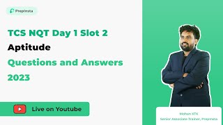 TCS NQT Day 1 Slot 2  Aptitude Questions and Answers 2023 [upl. by Sup433]