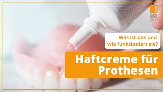 Haftcreme für Zahnprothesen Was ist das und wie funktioniert sie  Carree Dental Köln [upl. by Nosremaj725]