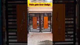 Main gate door design ✅ maindoor maingatedesign irongate fabrication irongatedesign ironwork [upl. by Enylorac]