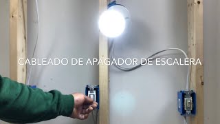 Instalación De Apagador De Escalera O 3 Way Cableado  JoseReparaSuCasa [upl. by Nayarb745]