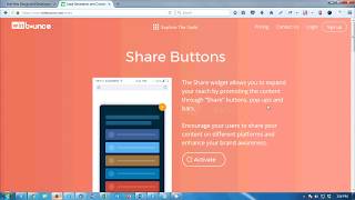 How to add Share Widget to your website  Winbounce® [upl. by Rednasyl]