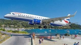 Crazy Take off from Skiathos The jet blast was mental [upl. by Atival]