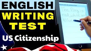 Writing Test Practice Sentences Using Official USCIS Vocabulary US Citizenship  Written Exam [upl. by Naujahs]