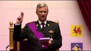 Raw New Belgian King Sworn In [upl. by Pinter]