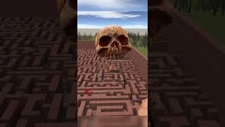 Giant Skull in Maze 😱Very Big shorts gmod garrysmod shortvideo [upl. by Parke266]