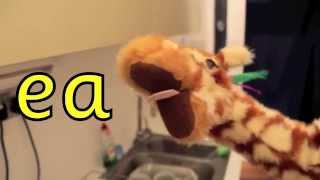 Geraldine the Giraffe learns ea as the e sound [upl. by Htaek]