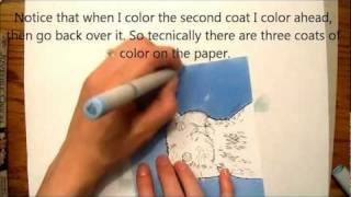 CopicTutorial Coloring Large Areas [upl. by Cis]