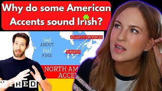 Accent Expert Gives a Tour of North American Accents  WIRED Irish Girl Reacts [upl. by Nynnahs]