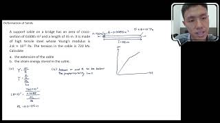 Deformation of Solids Example 1 Chapter 8 Physics of Matter [upl. by Oilime600]