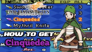 Final Fantasy Tactics Advance How to Get Cinquedea  Steal Ability in Early Game [upl. by Petronia72]