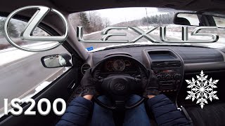 2000 Lexus IS 200 GXE10 POV Winter Test Drive 4K [upl. by Enram40]