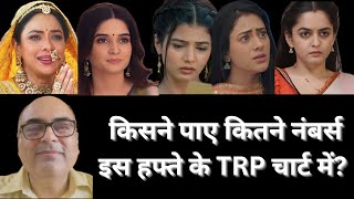 TRP ratings of Hindi tv serials week 35  TRP chart [upl. by Ergener]