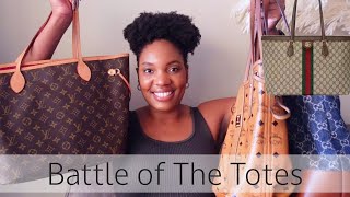 Which Tote Is The Best  Louis Vuitton Gucci MCM Tote Bag Comparison  Paige Alex [upl. by Cofsky]