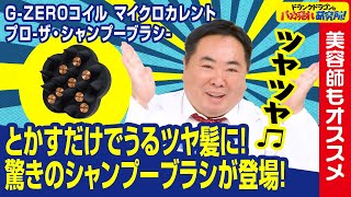 【美容師もオススメ！】ブラッシングするだけでうるツヤ髪になる！「GZEROコイル マイクロカレント プロザ・シャンプーブラシ」とは！ドランクドラゴンのバカ売れ研究所 公式 [upl. by Dyan]