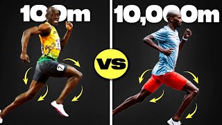 100m vs 10000m Running Form [upl. by Conney]