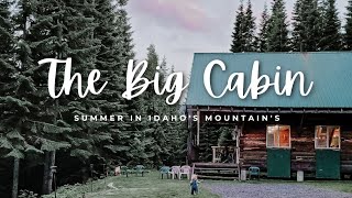 Summer in Idaho staying at an off grid cabin in the woods getting fire wood and fixing the outhouse [upl. by Heddi206]