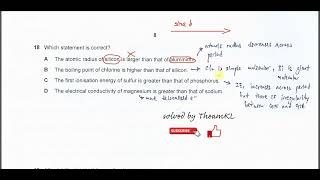 970111MJ24Q18 Cambridge International AS Level Chemistry MayJune 2024 Paper 11 Q18 [upl. by Gnim]