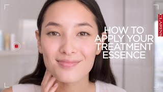 How to apply your Treatment Essence  Clarins [upl. by Obellia]