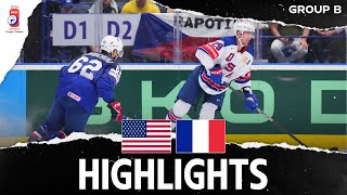 Highlights  USA vs France  2024 MensWorlds [upl. by Baiss]