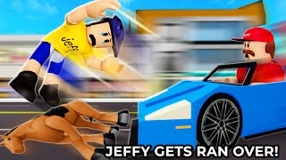 SML ROBLOX Jeffy Gets Ran Over  ROBLOX Brookhaven 🏡RP  Funny Moments [upl. by Einneb]