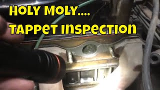 19745 MG MGB Tappet Inspection and Lifter Removal and Inspection [upl. by Gilus]