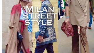 Beautiful and Modern street style on the streets of Milan [upl. by Eener]