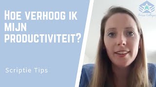 PRODUCTIVITEIT verhogen  Pomodoro techniek  Scriptie TIPS [upl. by Zared]