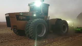 ACO 350 tractor pulling Agrico ripper in South Africa  pure V8 sound [upl. by Aifas]