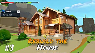 REBUILD THE HOUSE  TEGRA ZOMBIE SURVIVAL GAME PLAY [upl. by Ahsyla]