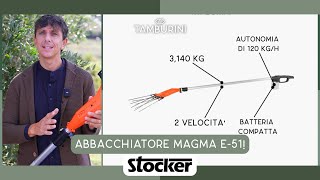 NUOVO ABBACCHIATORE MAGMA E51 STOCKER GARDEN PER LA RACCOLTA DELLE OLIVE 2024 [upl. by Maurey]