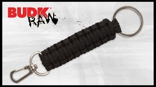 Elite Forces Paracord Knife Lanyard Key Chain FOB Black [upl. by Neened]