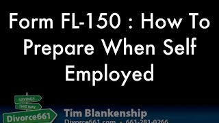 FL150 How To Complete If Self Employed [upl. by Sibeal]