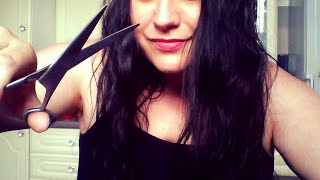 ASMR HAIRDRESSER RP CUTTING YOUR SPLIT ENDS HAIR  COMBING  BRUSHING YOUR HAIR  BINAURAL [upl. by Rocky]