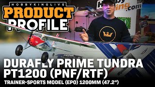 Durafly Prime Tundra PT1200 PNFRTF TrainerSports Model EPO 1200mm 472quot  Product Profile [upl. by Eeruhs]