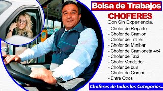 Empleo para Conductores  trabajo para conductores  Trabajo para Choferes [upl. by Faucher]