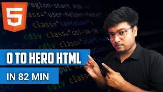 HTML in 82 Minutes  Full HTML Tutorial for Beginners  With Deep Notes  Hindi [upl. by Koorb]