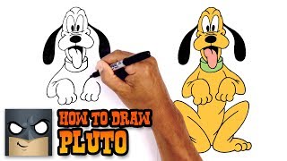 How to Draw Pluto  Disney [upl. by Noby]