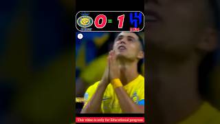 Al Nassr vs Al Hilal 🥶🔥  Ronaldo Hattrick  Riyadh Season Cup 2024 shorts football youtube [upl. by Hayidan]