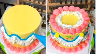 Top perfect cake decorating ideas for everyone ll 3sister5 [upl. by Nerag]