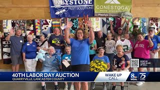 40th Labor Day Auctioneers share a Wake Up Call for WGAL News 8 Today [upl. by Poucher]