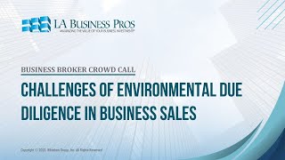 Challenges of Environmental Due Diligence in Business Sales [upl. by Eytteb]