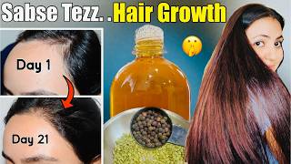 21 Days Extreme Hair Growth Challenge  Strongest Remedy to Grow Hair Faster Longer amp Thicker❤️ [upl. by Nylek]