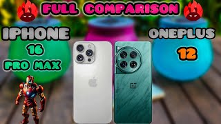 iphone 16 pro max vs oneplus 12 full comparison ⚡️intech [upl. by O'Connell]